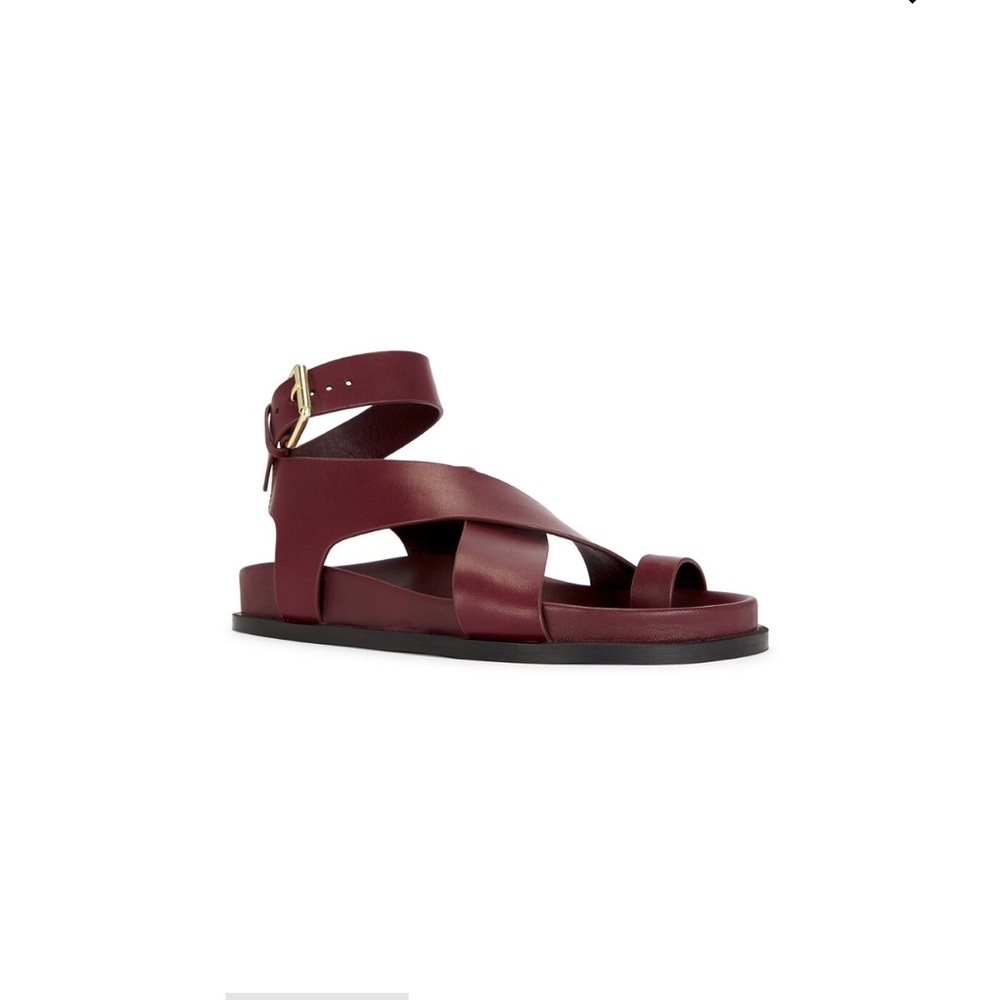 (SOLD) A. Emery Jalen Sandals in Merlot